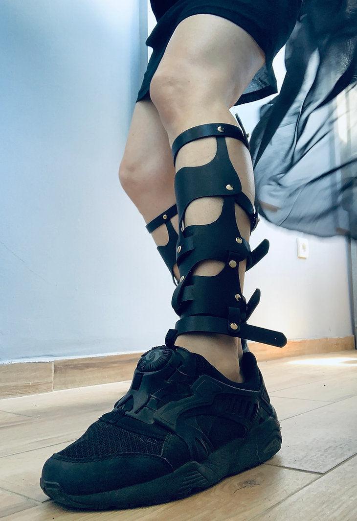 leather shin guards