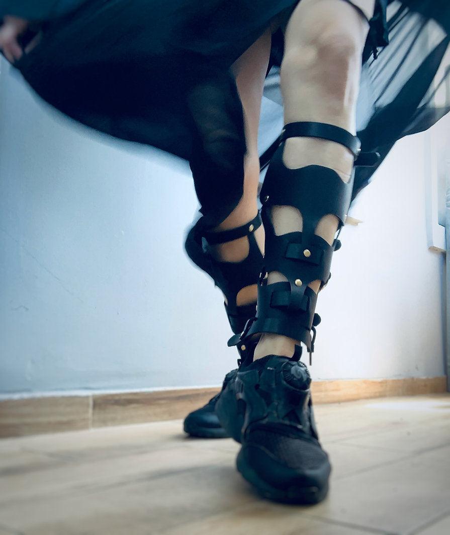 leather shin guards