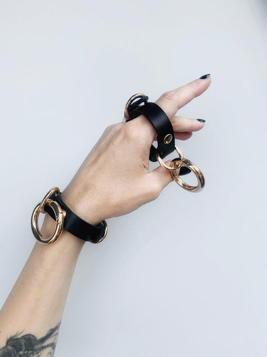 handcuffs leather