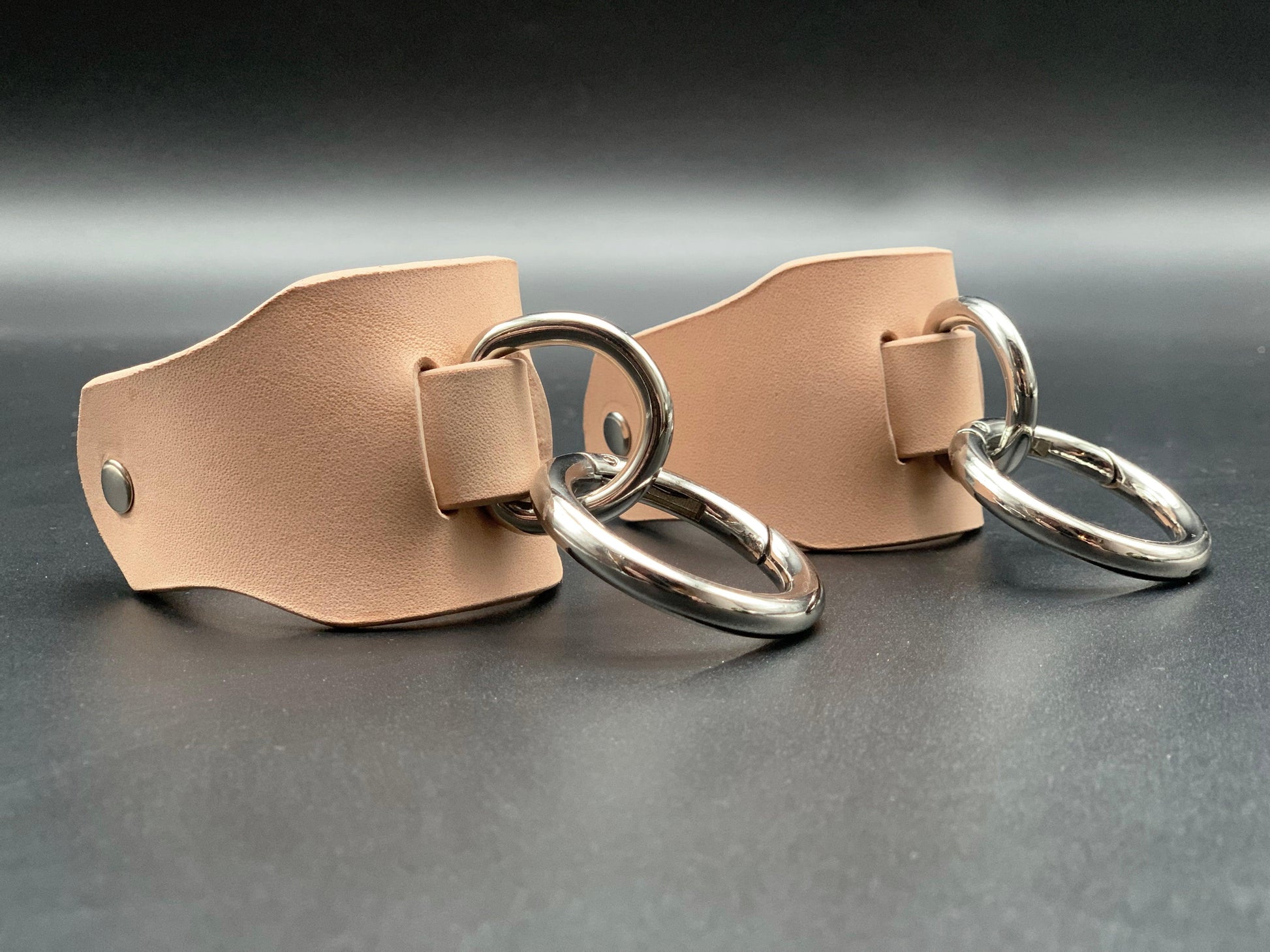 Premium leather lingerie harness, garter belt and choker collar by Metatron