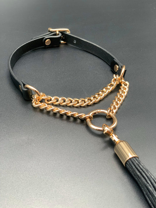 leather choker