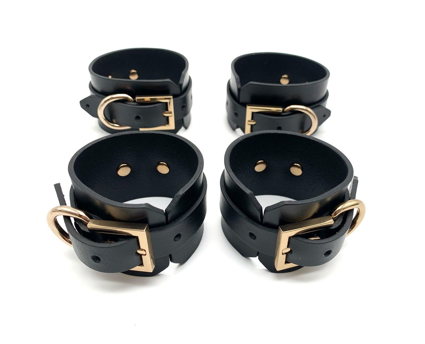 leather cuff set